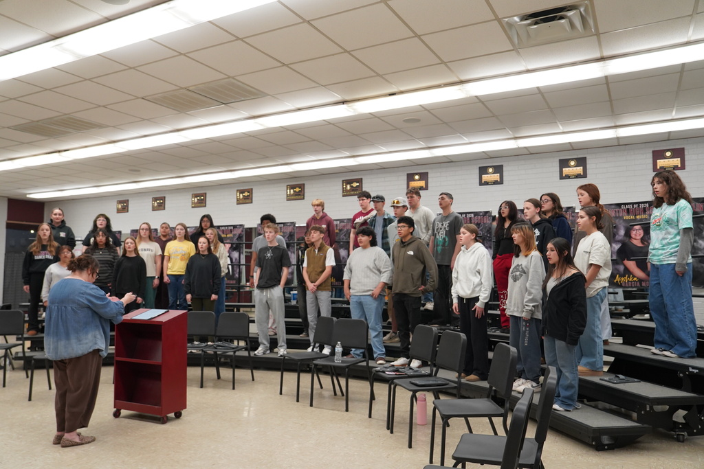 Mrs. Duerksen directing the CHS Choir