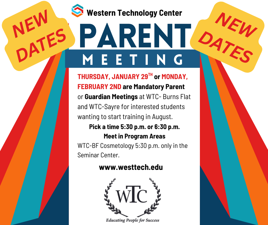 WTC New Parent Meeting dates