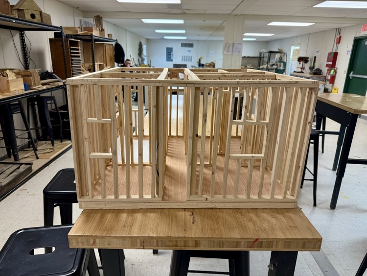 3D house model side view