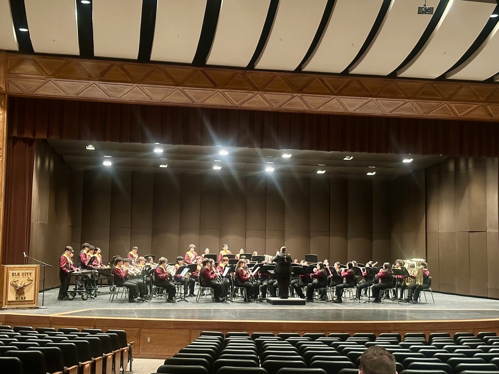 CHS Symphonic Band on stage at district contest