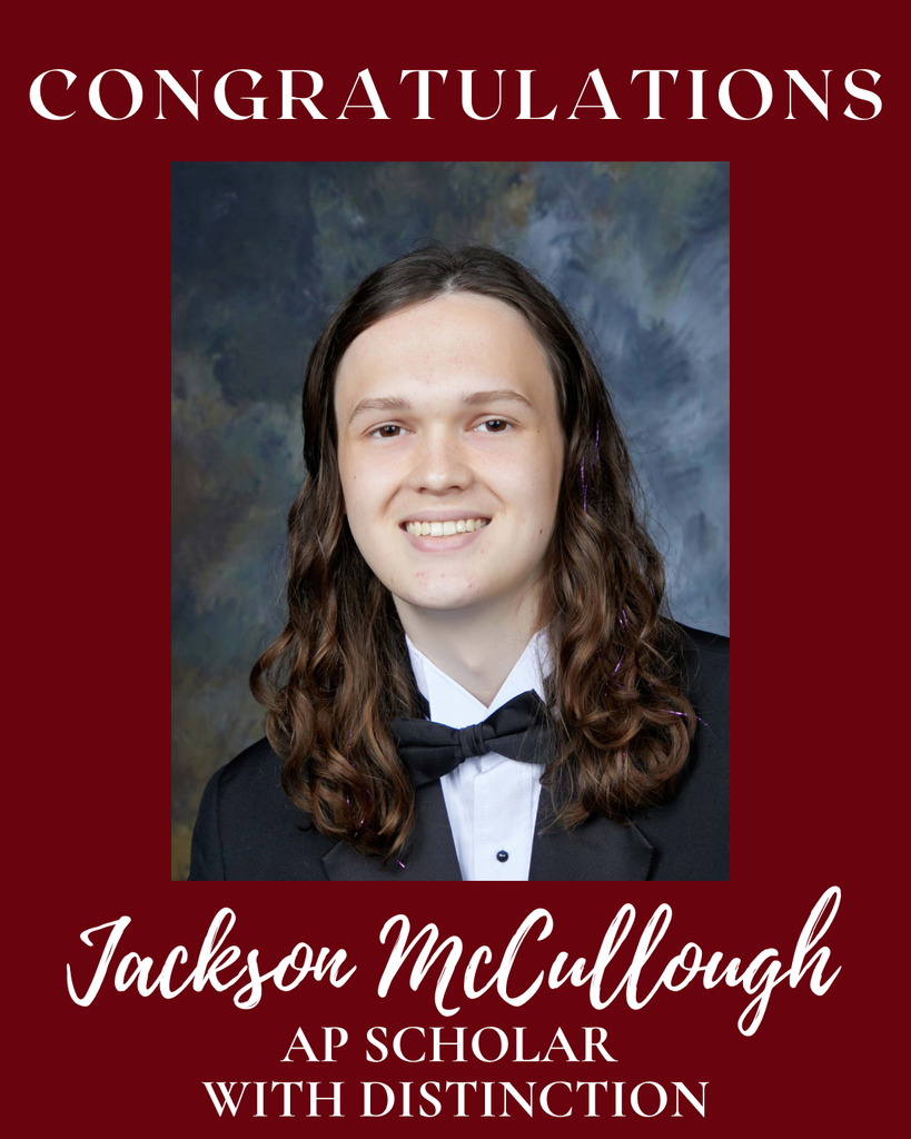 Jackson McCulloug AP Scholar with Distinction