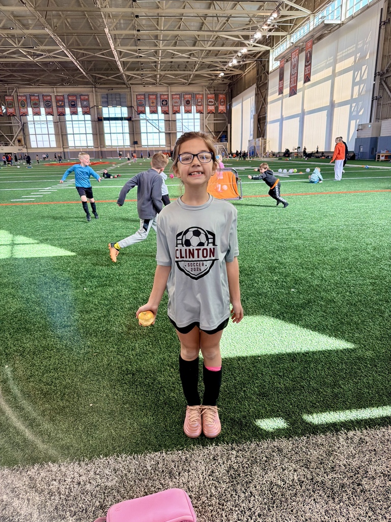Student at indoor soccer