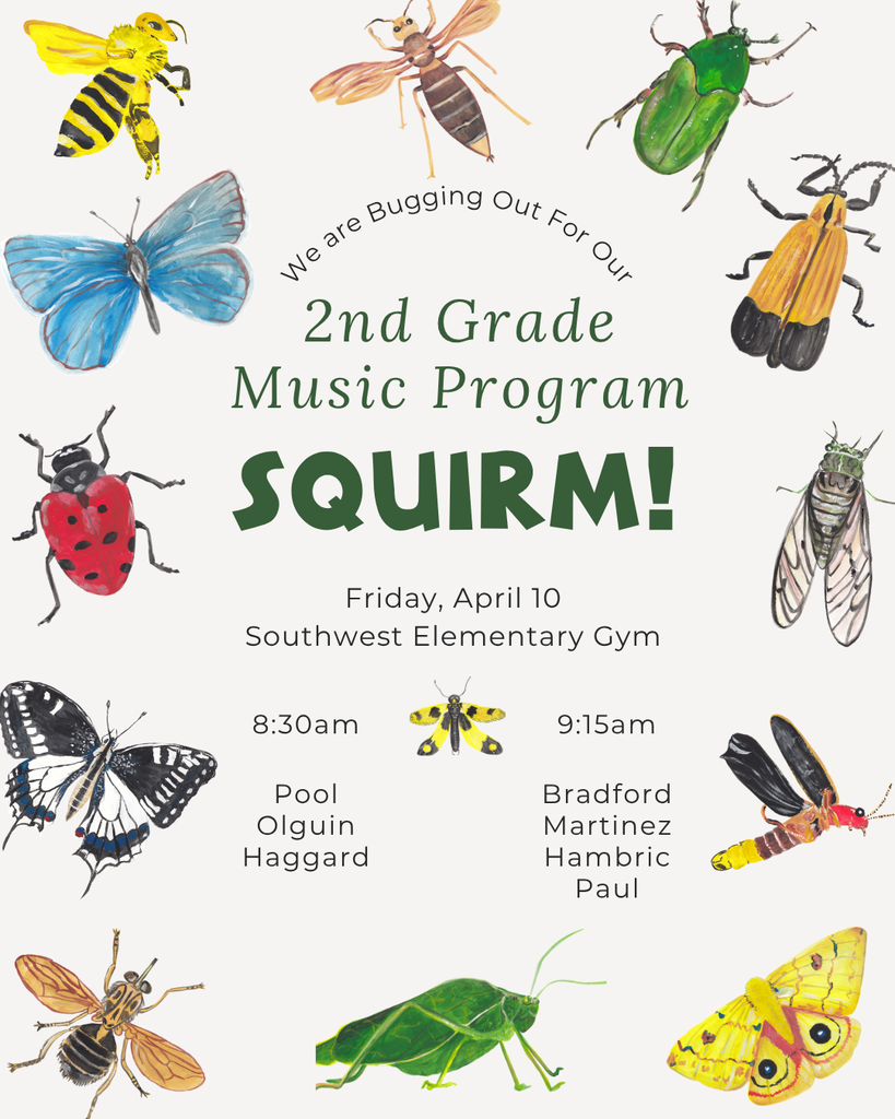 2nd grade music program with bugs