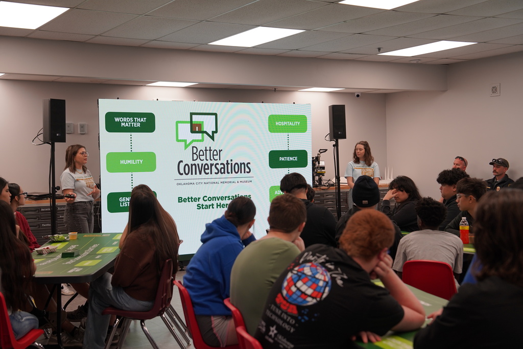 CHS freshmen listening to presentation
