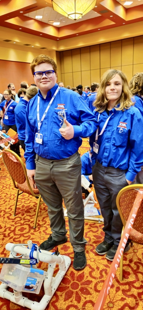 Students giving a thumbs up after competing at TSA State Conference