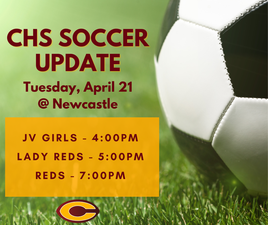 CHS Soccer Update for Tuesday, April 21