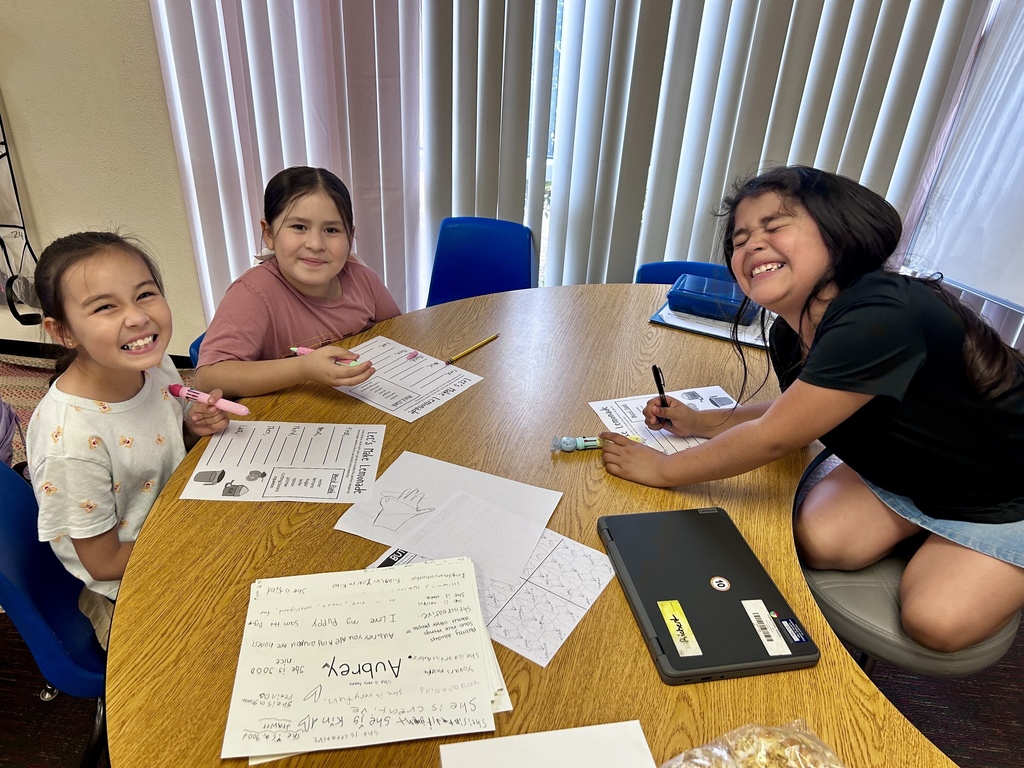 Students working on chronological order