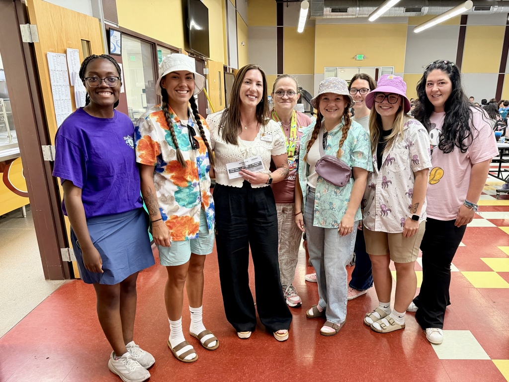 Teachers dressed as tourists