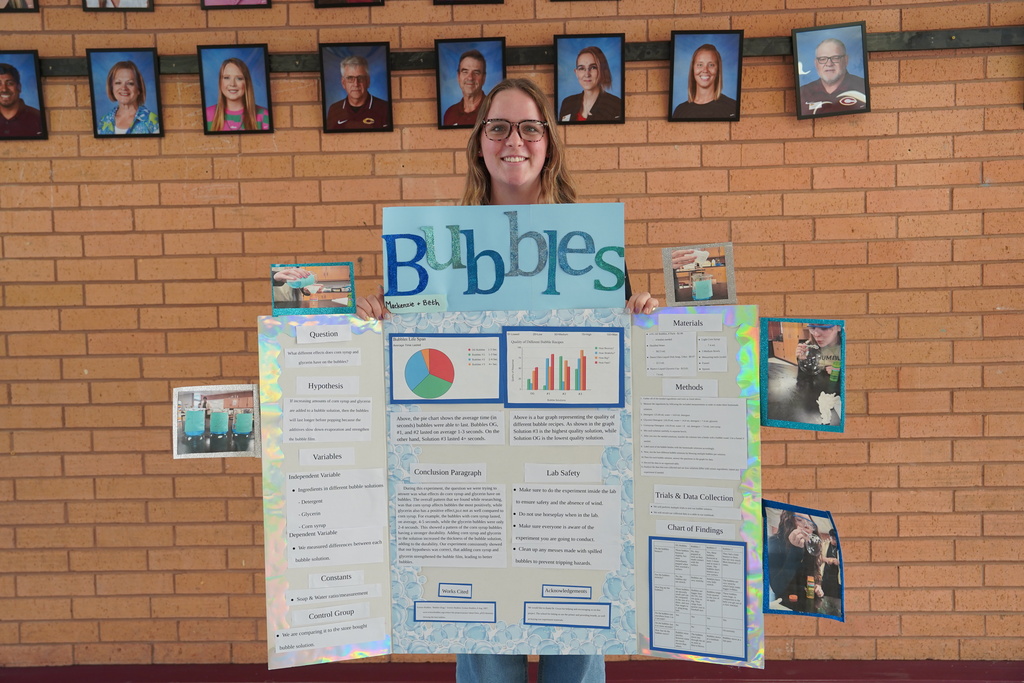 Bubbles Science Fair Project Winner