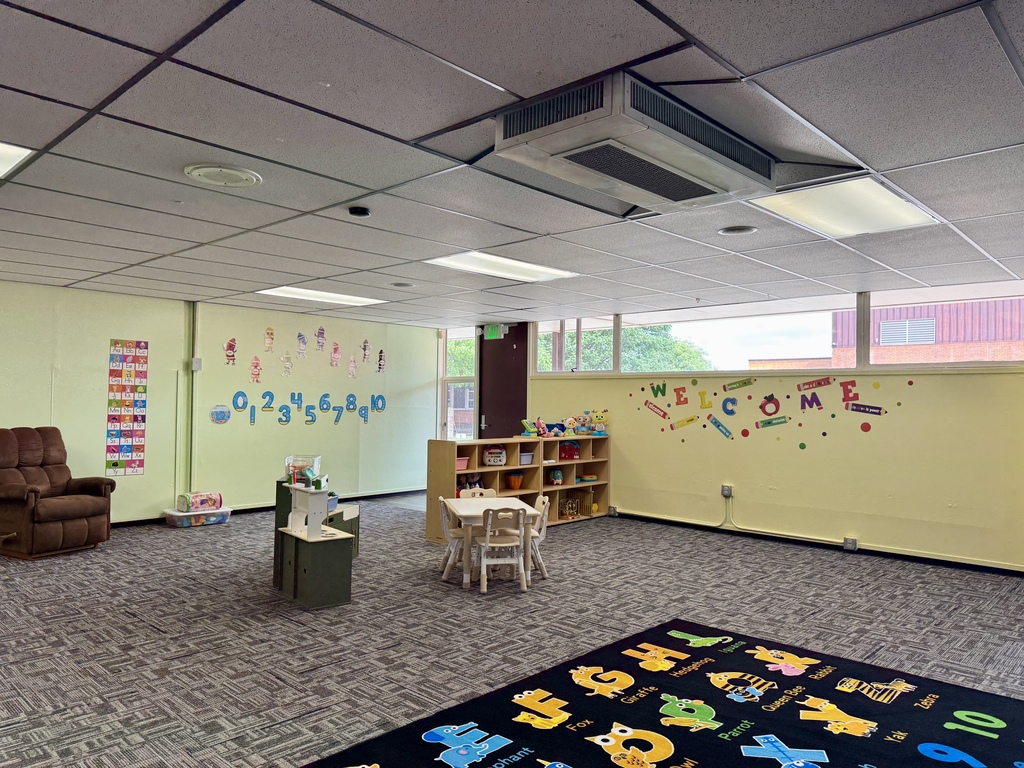 Decorations on wall in new daycare room