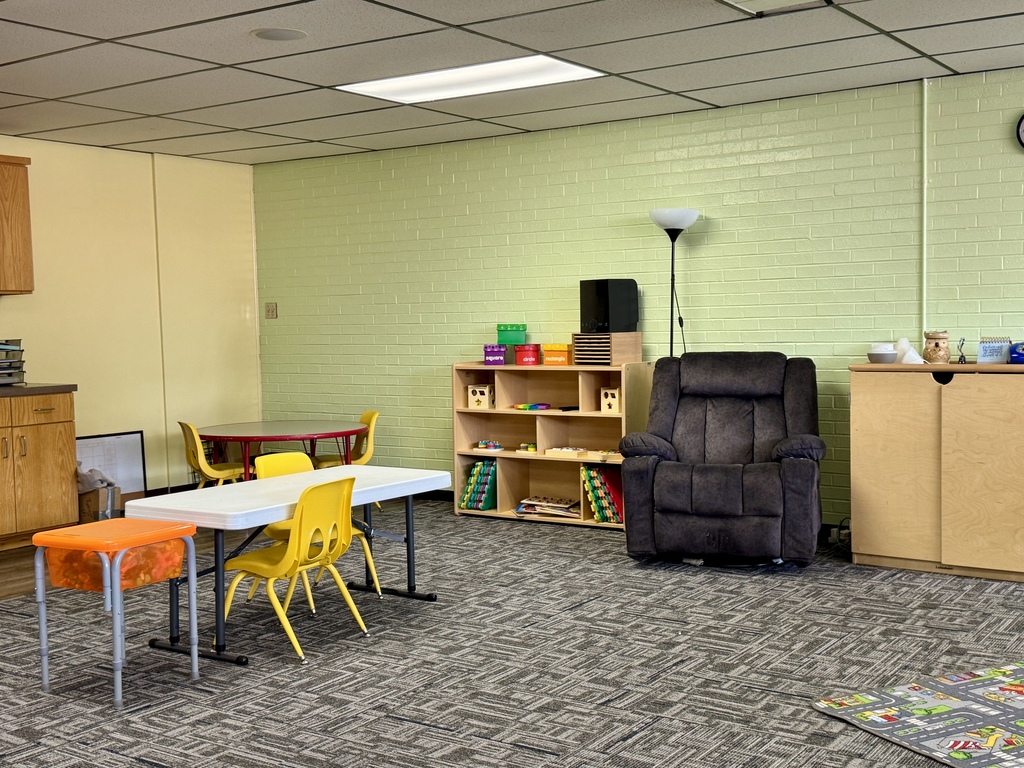 Cozy corner in preschool daycare room