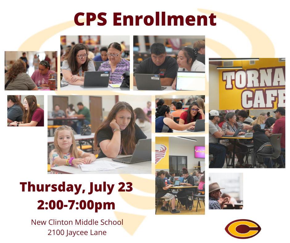 Students and families enrolling for school