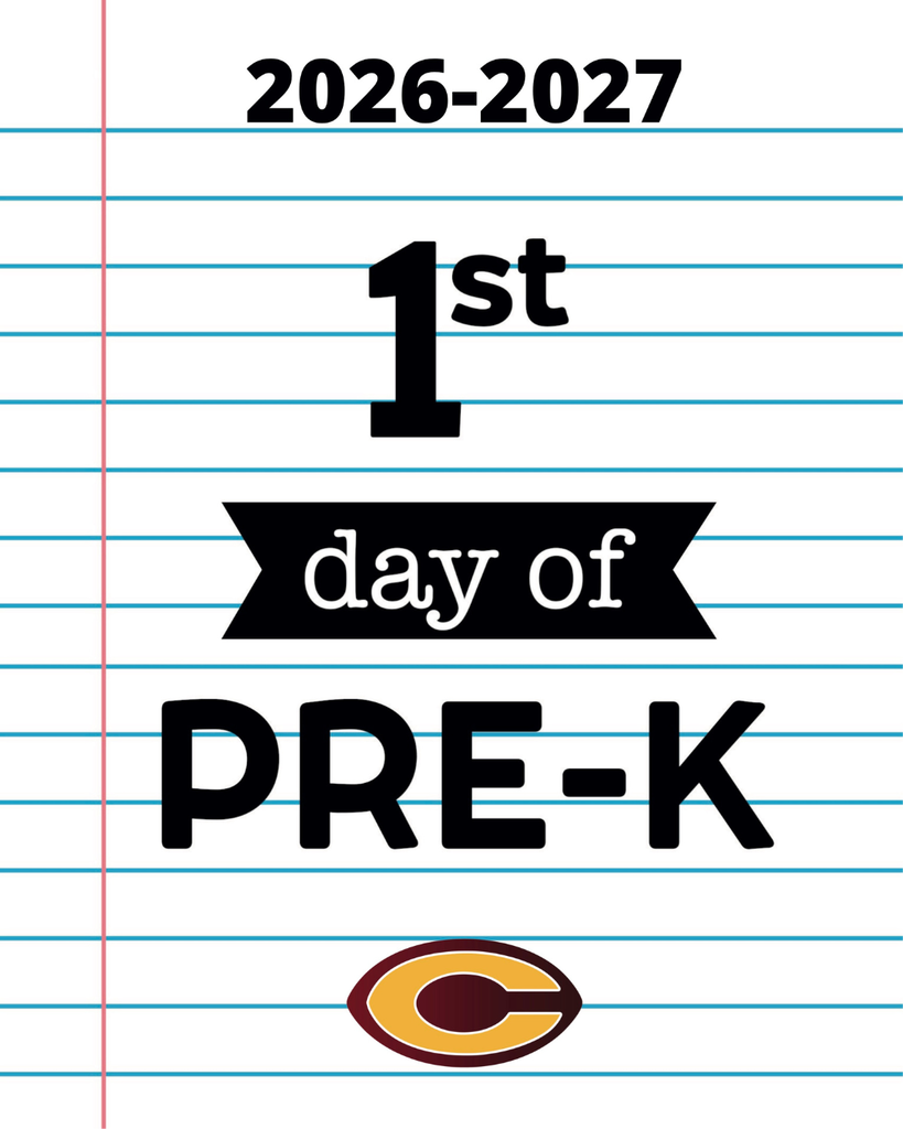 1st day of Pre-K notebook paper