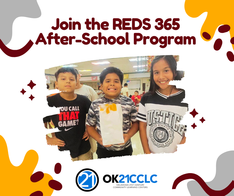 3 students smiling and holding a Reds 365 project