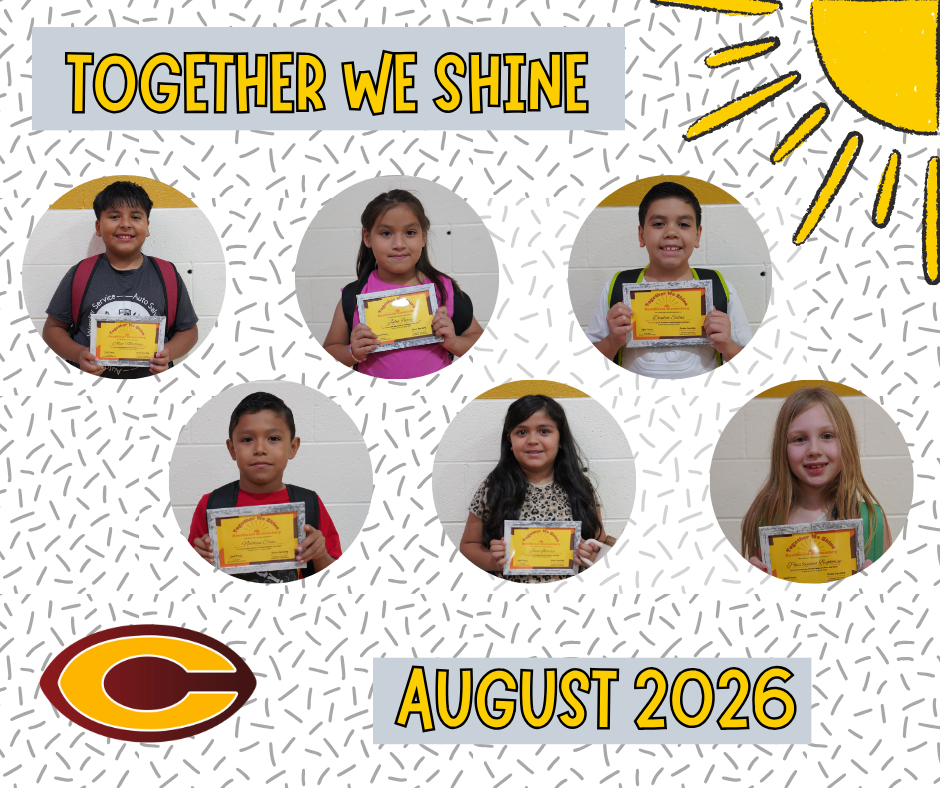 Southwest Elementary August Together We Shine receipients