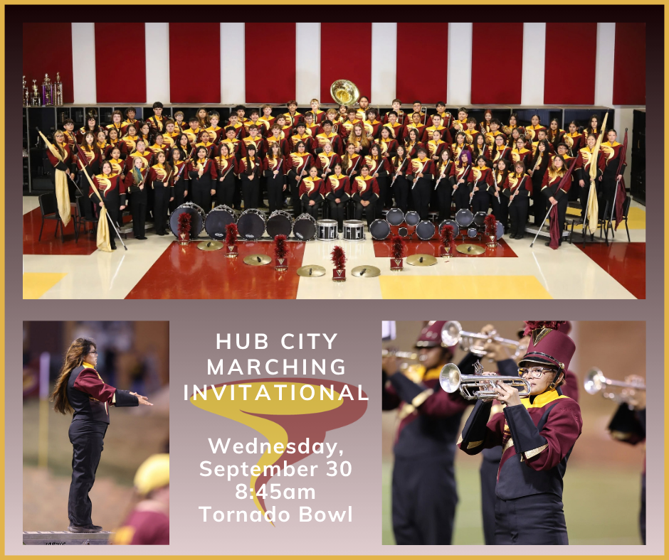 The Pride of Clinton Marching Band, Hub City Invitational, Wednesday, September 30 at 8:45am