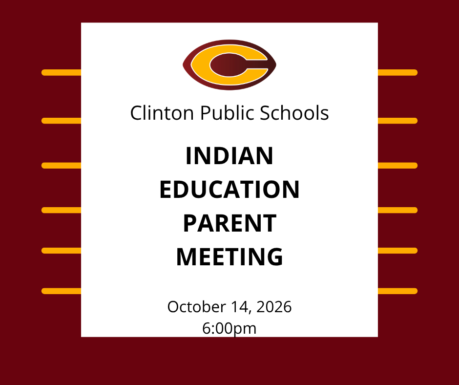 Indian Education Parent Meeting October 14 at 6:00pm