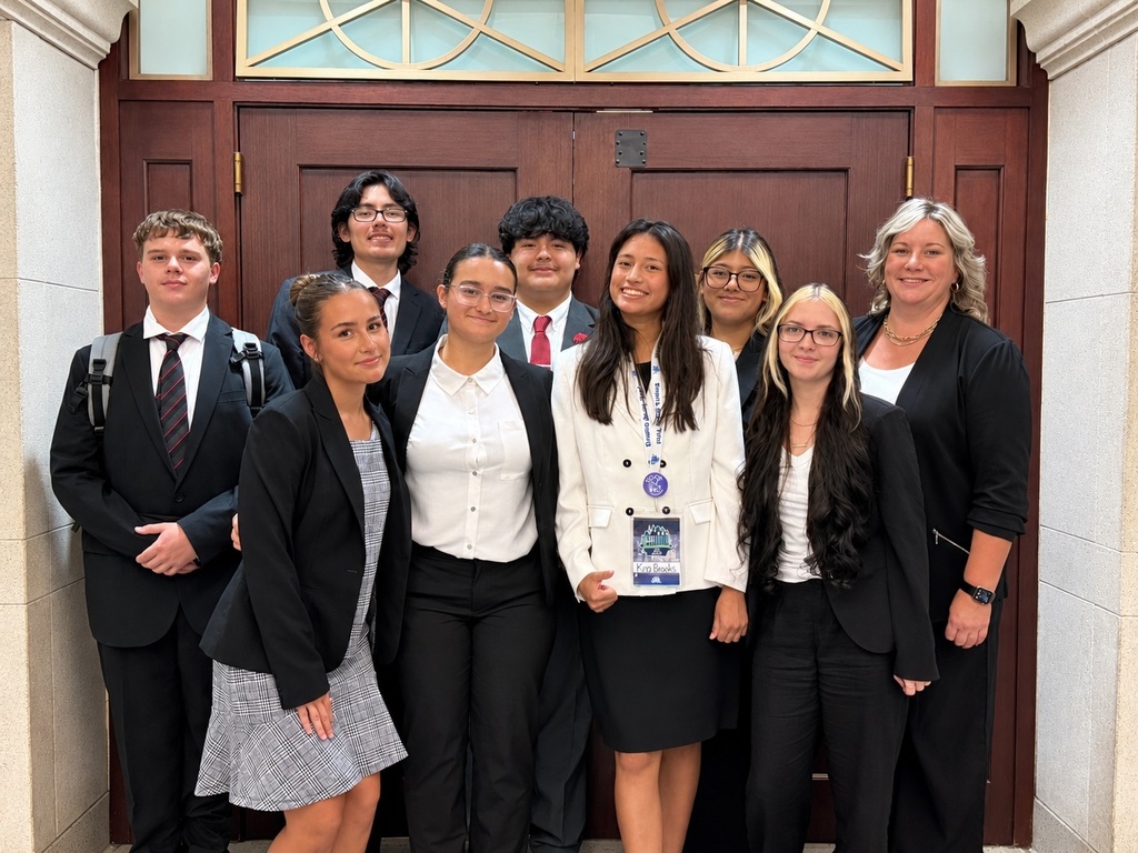 CHS Mock Trial team standing in the Justice Center