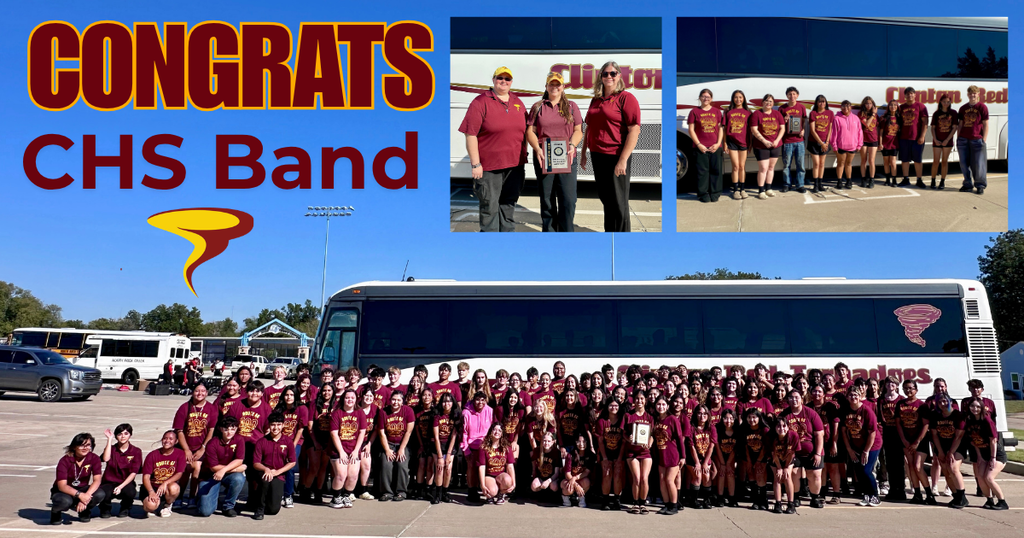 CHS Marching Band, Directors, and Band Seniors at marching contest
