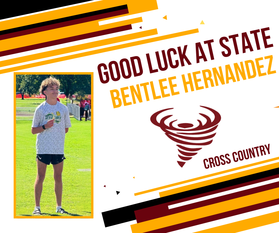 Cross Country Runner Bentlee Hernandez Good Luck at State