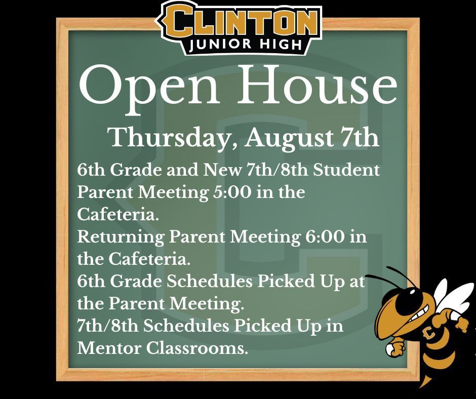 Open House Schedule