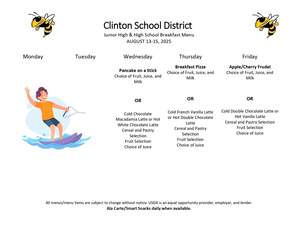 CHS Breakfast Menu
