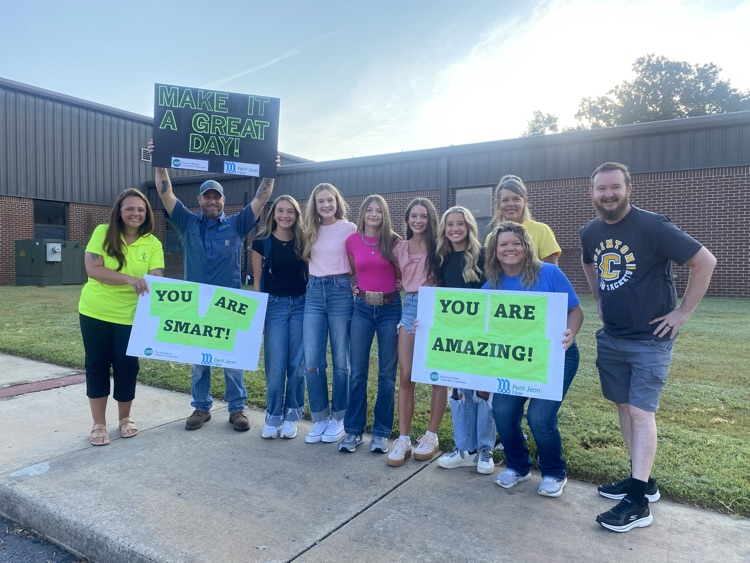 PJE Greeting Students