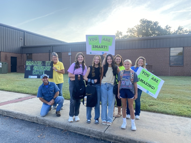 PJE Greeting Students