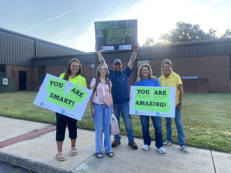 PJE Greeting Students