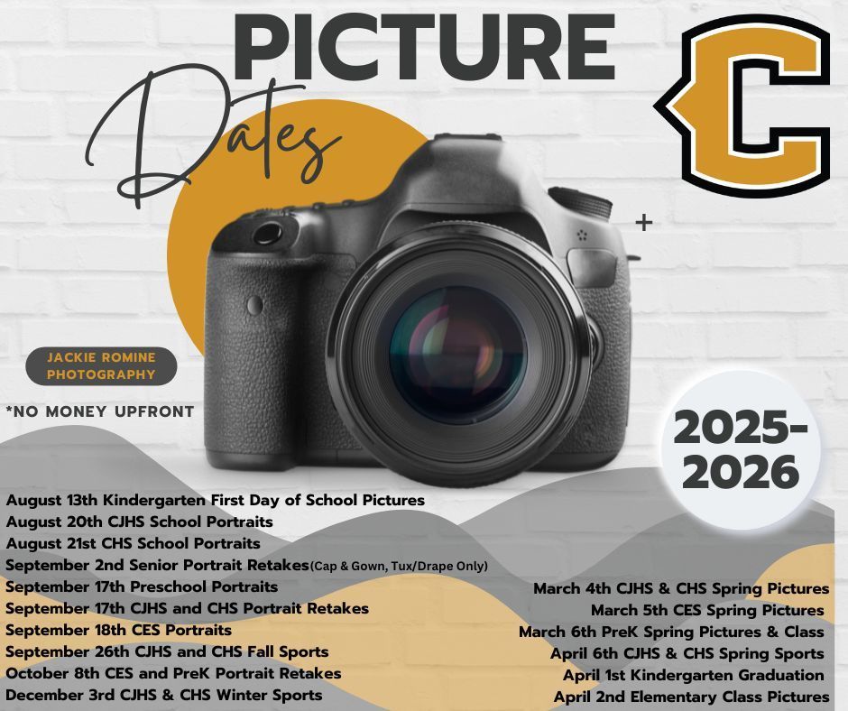 2025-2026 School Picture Schedule