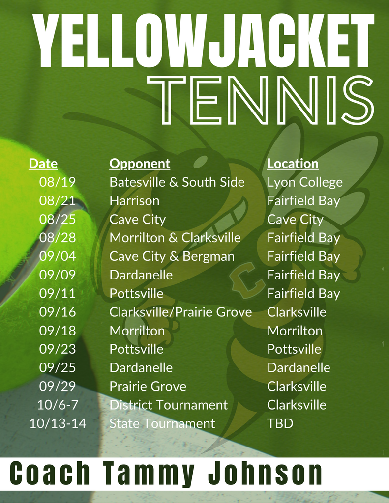 Tennis Schedule