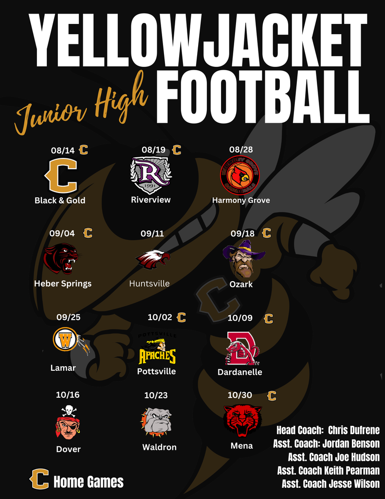Junior High Football Schedule