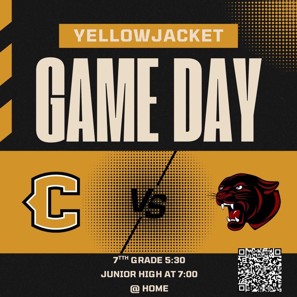 Clinton vs Heber football game day graphic