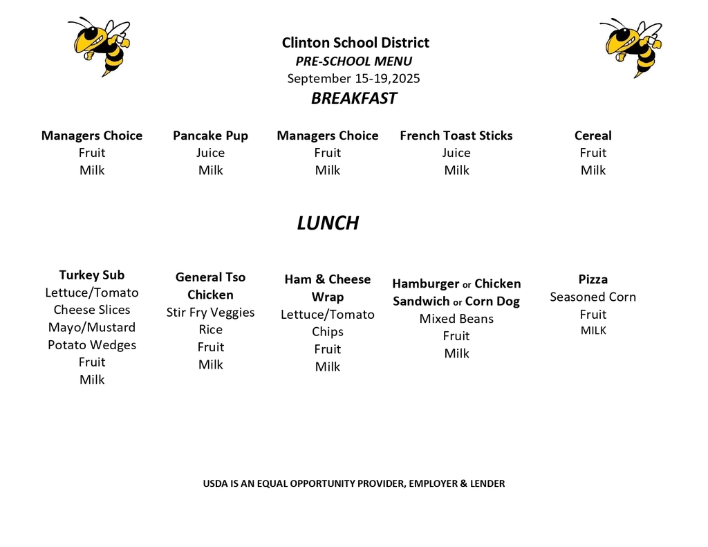 Lunch Menu