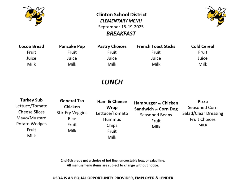 Lunch Menu