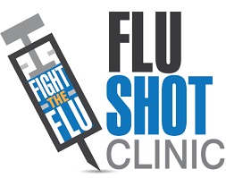 flu shot graphic with needle