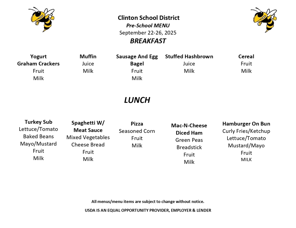 Lunch Menu