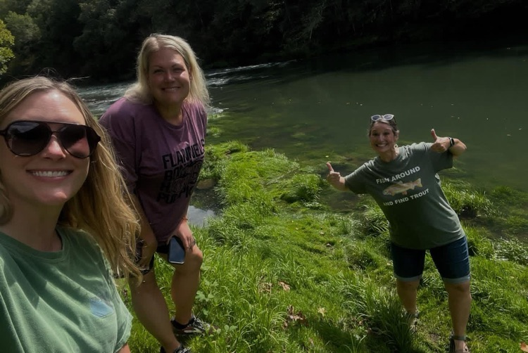 Alicia Mahan at the river
