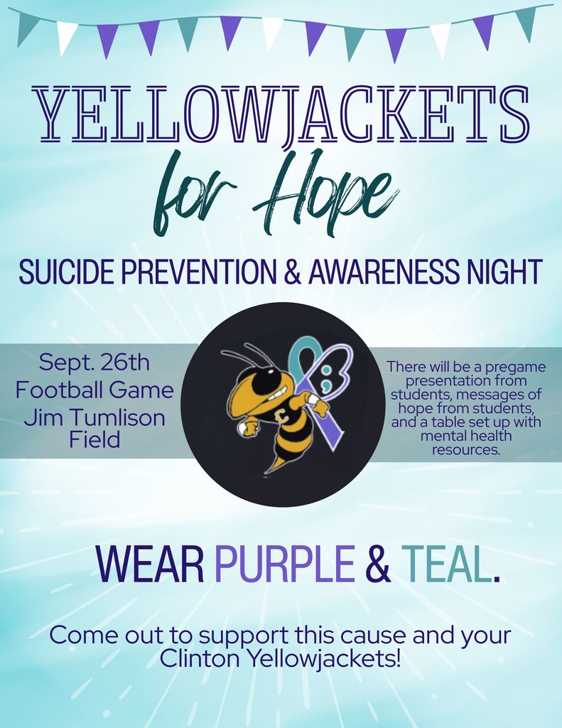 Yellowjackets for hope flyer