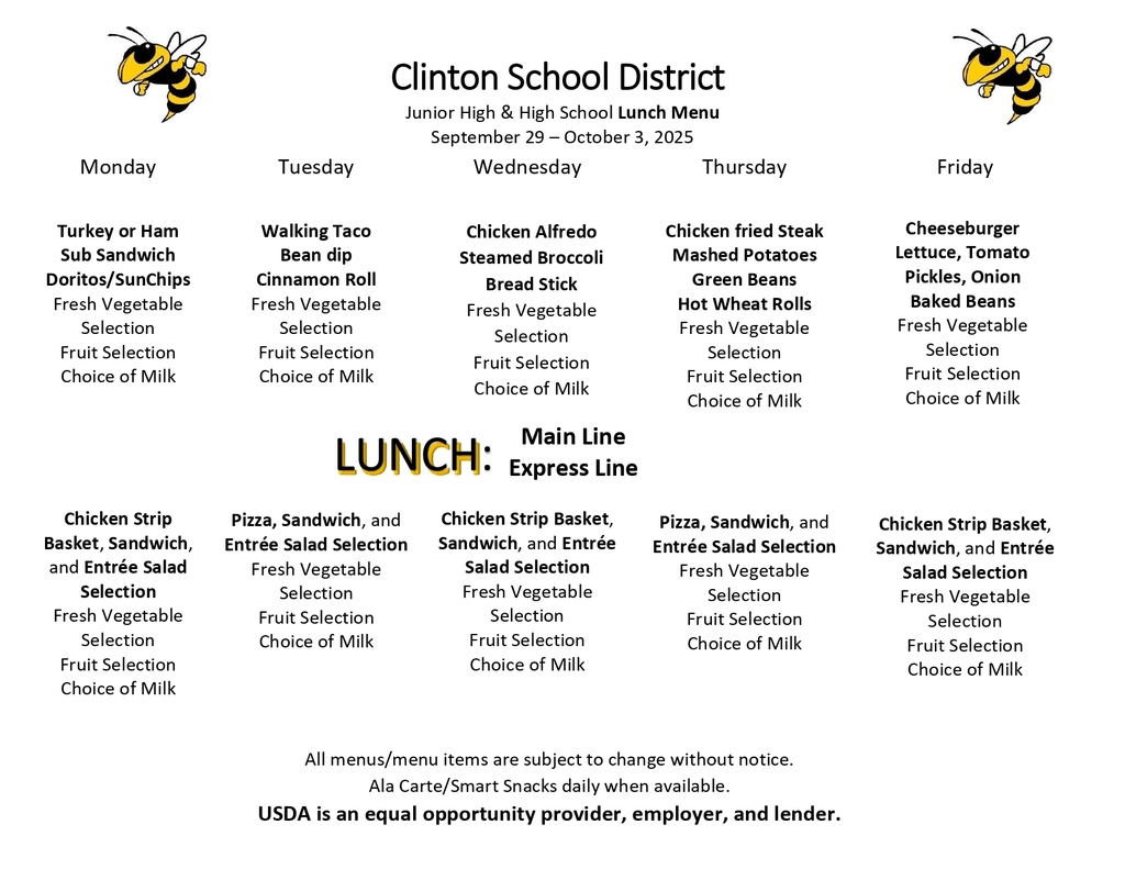 Lunch Menu