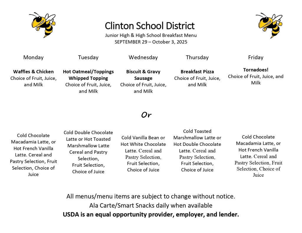 Lunch Menu