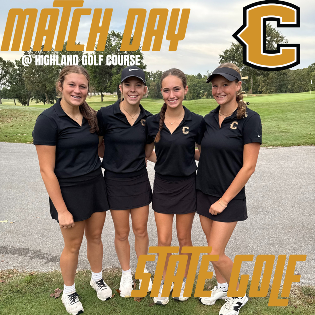 girl golfers in black