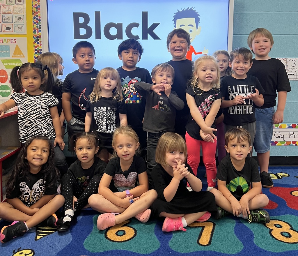 group of students wearing black