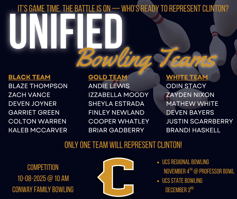 unified bowling team graphic