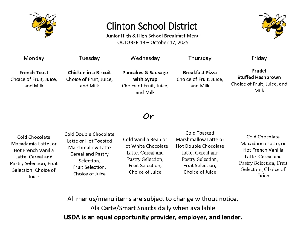 Lunch Menu