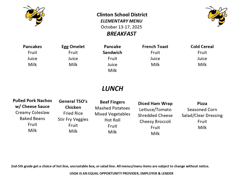Lunch Menu
