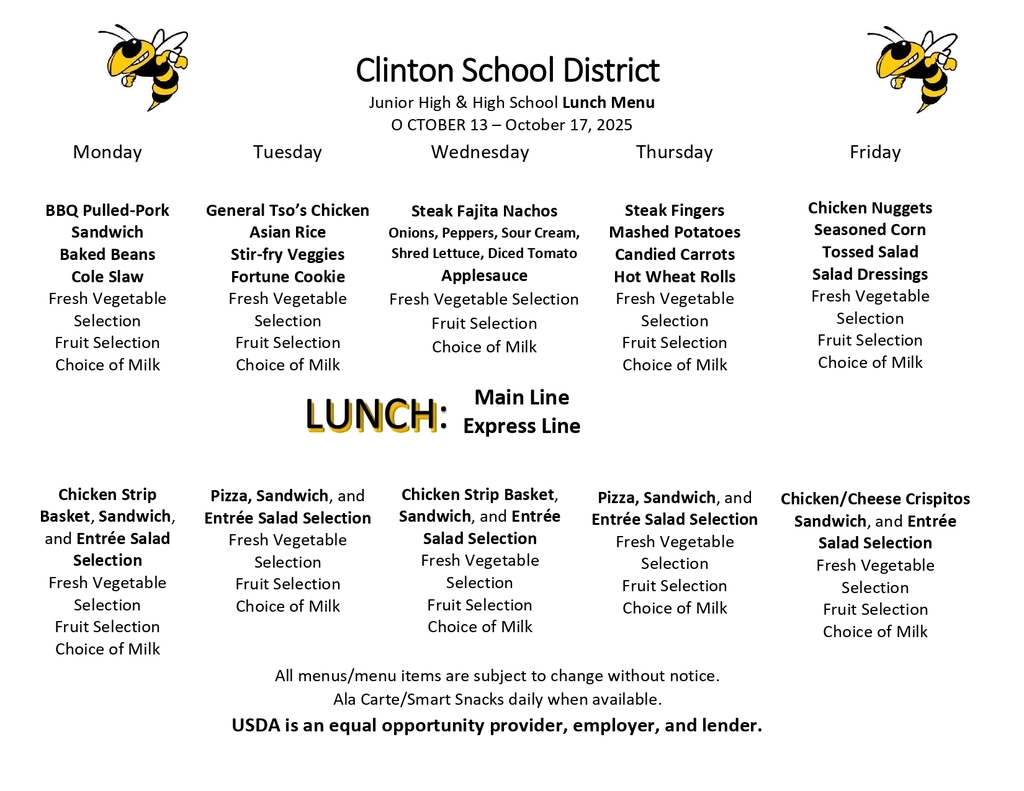 Lunch Menu