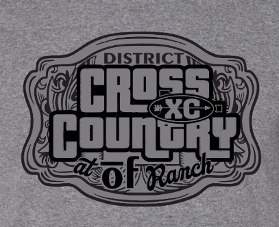 Belt buckle that says cross country