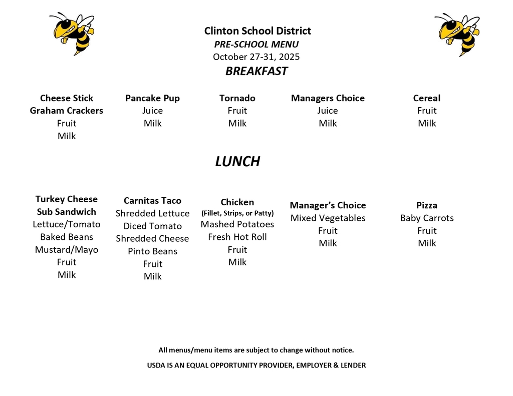 Lunch Menu