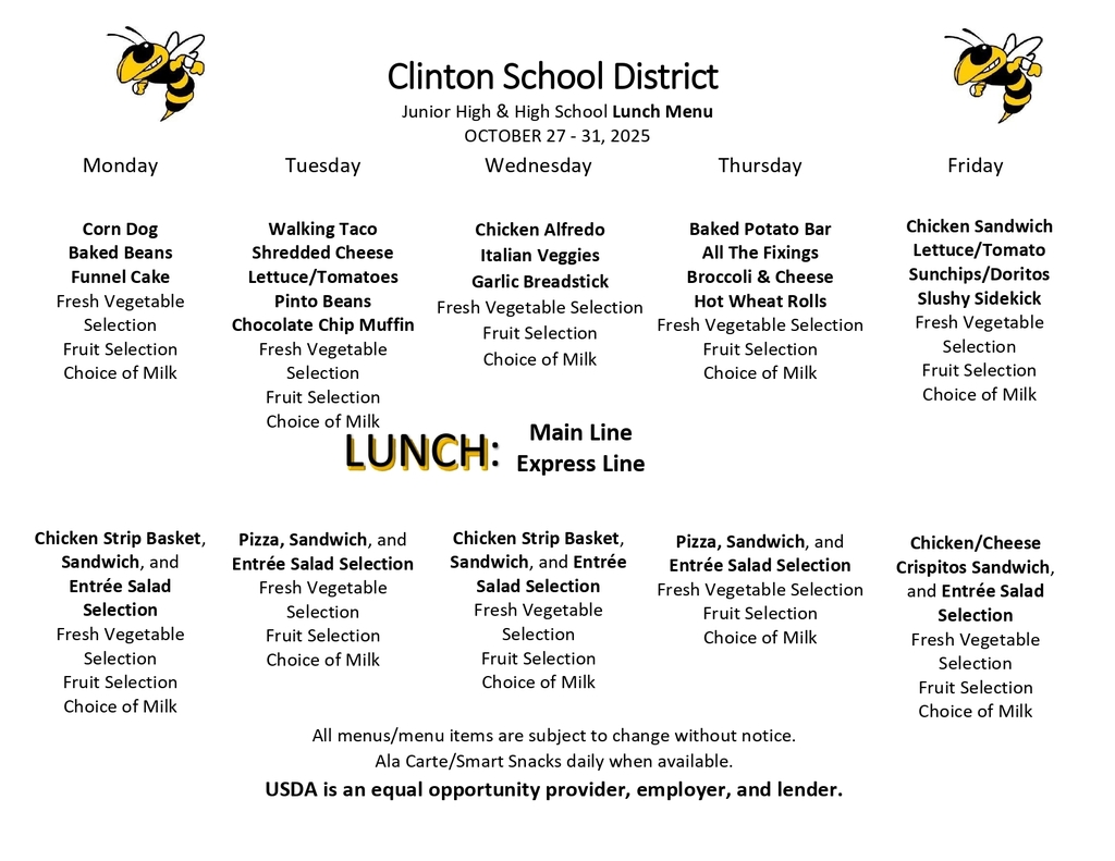 Lunch Menu